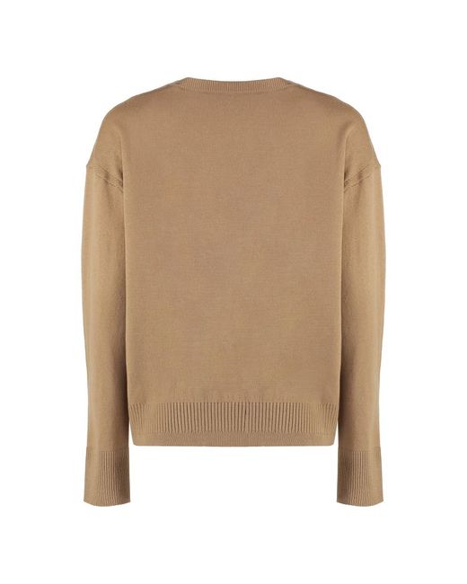Stella McCartney Brown Round-Neck Knitwear