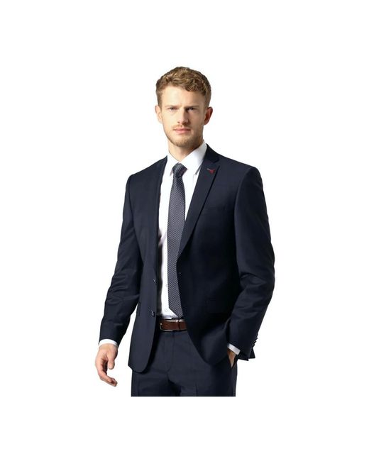 Roy Robson Slim Fit Stretch Jacket in het Blue voor heren