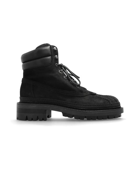 Lace-Up Boots di DSquared² in Black da Uomo
