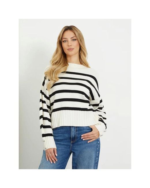 Guess Black Round-Neck Knitwear