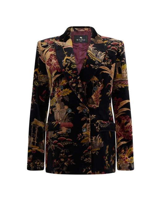 Etro Black Blazers