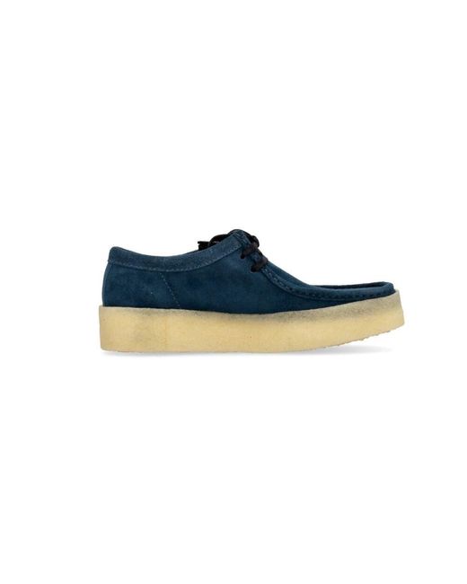 Clarks Blue Laced Shoes for men