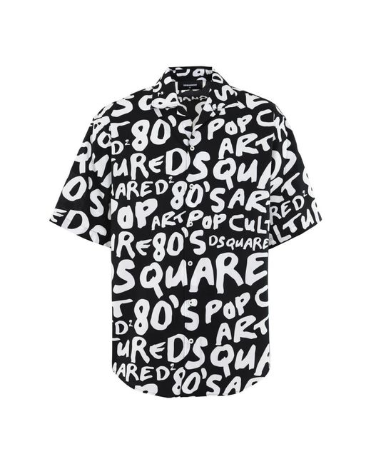 DSquared² Black Short Sleeve Shirts for men