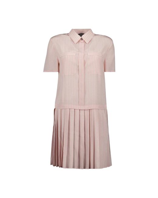 Versace Pink Shirt Dresses