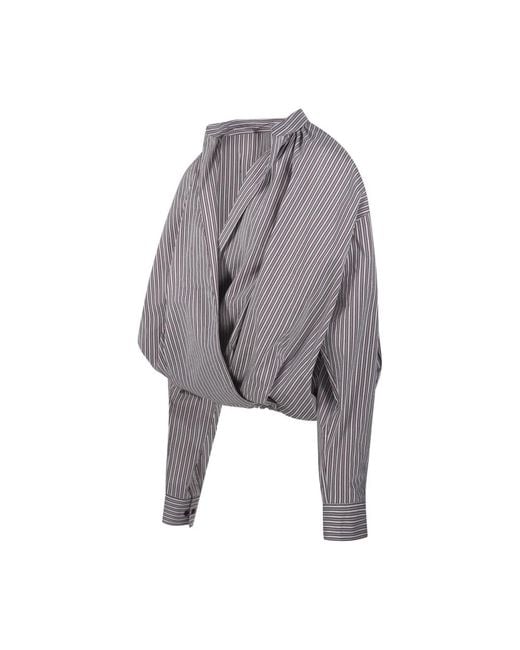 Dries Van Noten Gray Blouses