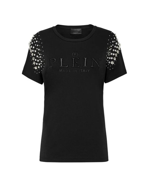 Philipp Plein T-Shirt Ronde Hals Iconic in het Black