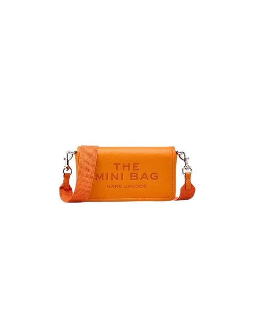 Marc Jacobs Orange Tangerine leder mini crossbody tasche