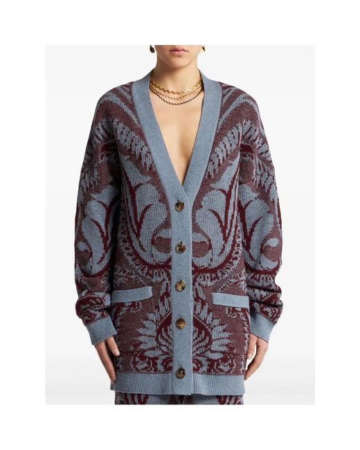 Etro Blue Cardigans