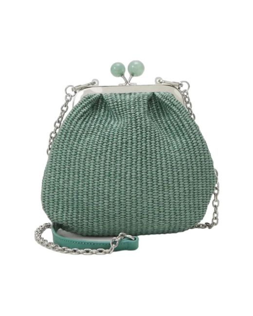 Weekend by Maxmara Green Pasticcino bag extra small clutch