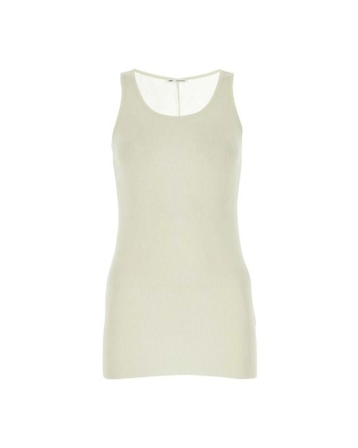 AMI Natural Sleeveless Tops