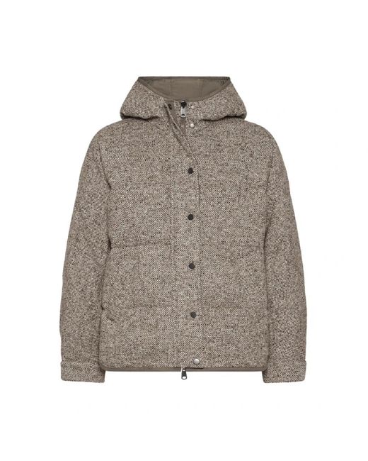 Brunello Cucinelli Gray Down Jackets