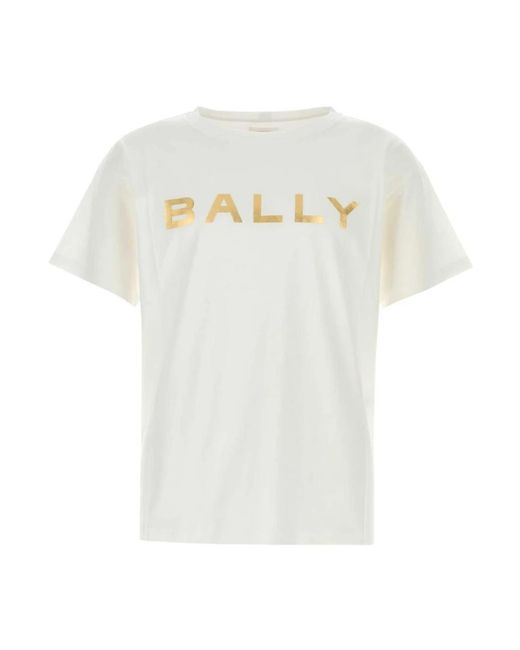 Bally Tops ,Wit ,Katoen Wit Katoenen T-Shirt in het White voor heren