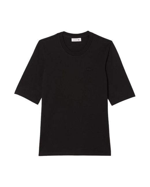 T-shirt e polo nere di Lacoste in Black