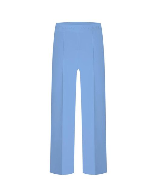 Cambio Blue Straight Trousers