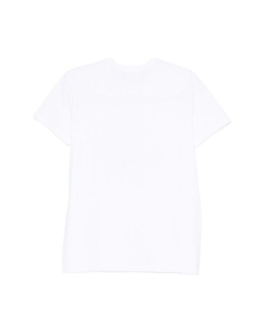 ALESSANDRO ENRIQUEZ White Besticktes Baumwoll-T-Shirt