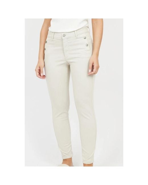 2-Biz Natural Skinny Trousers