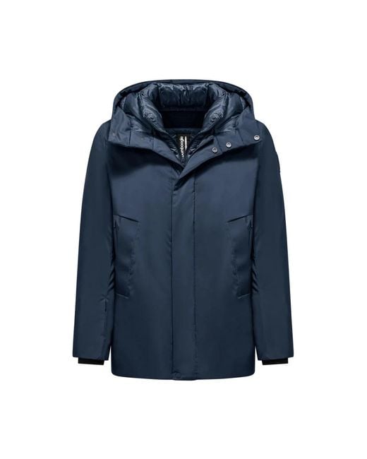 Bomboogie Jassen ,Blauw ,Polyester Blauwe Jas Voor Mannen Aw 25 in het Blue voor heren