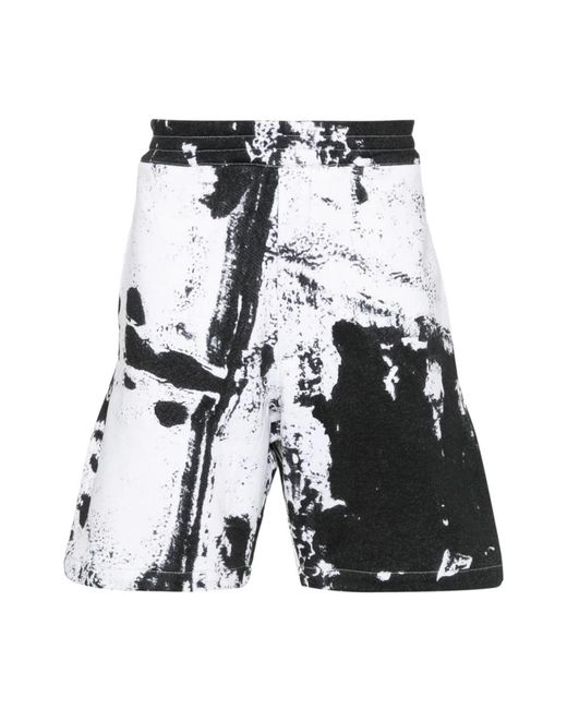 Alexander McQueen Shorts Met Verfspatten in het Multicolor voor heren