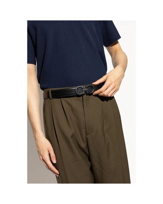 Ferragamo Black Belts for men