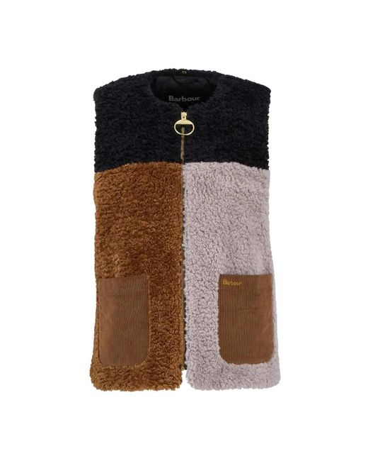 Barbour Fleece Gilet Cathy in het Brown