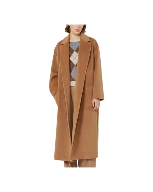 Max Mara Brown Single-Breasted Coats