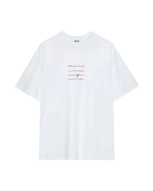 T-Shirts di MSGM in White da Uomo