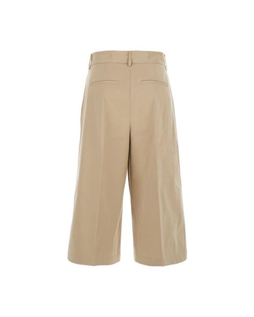 MSGM Natural Bermuda shorts mit gürtelschlaufen