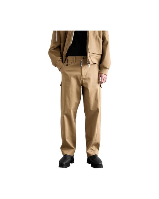 Straight Trousers di Gcds in Natural da Uomo