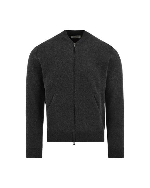 FILIPPO DE LAURENTIIS Fullzip Bomber in het Black voor heren