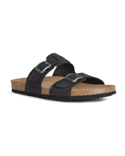Geox Blue Sliders for men