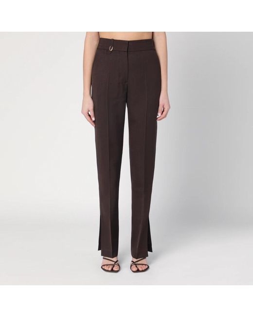 Jacquemus Tapered Trousers in het Black