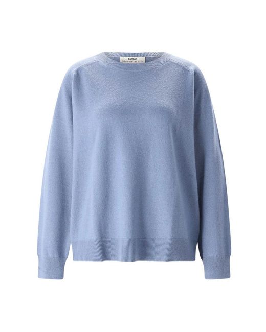 SMINFINITY Blue Round-Neck Knitwear