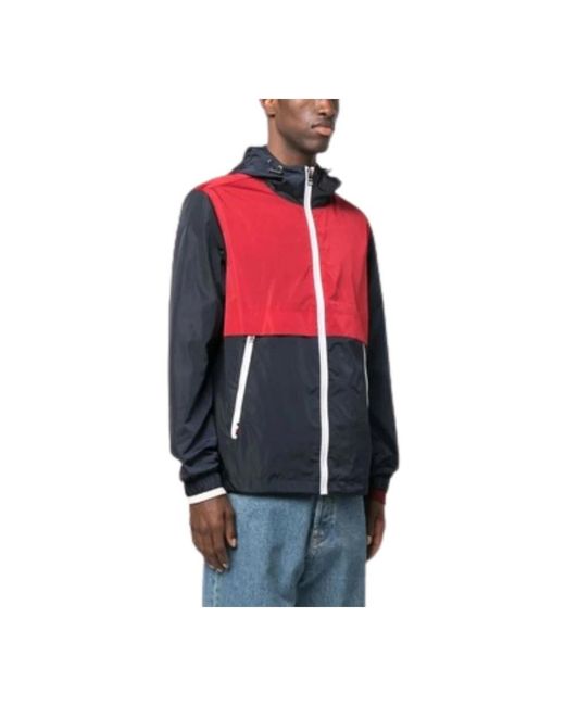 Tommy Hilfiger Black Clourblock Hooded Jacket for men