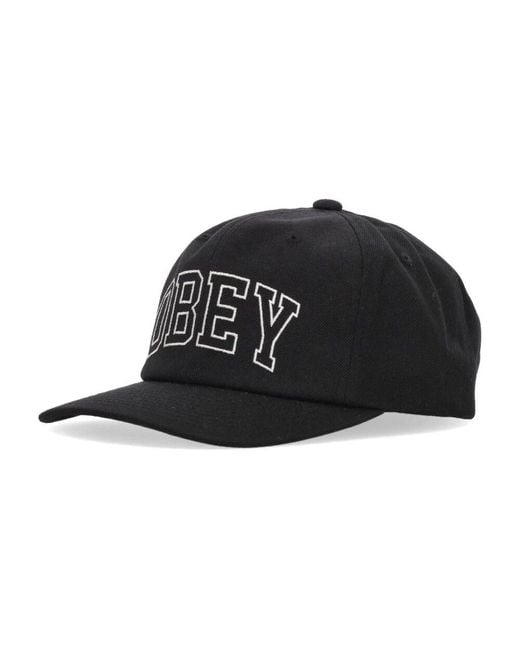 Obey Black Caps for men