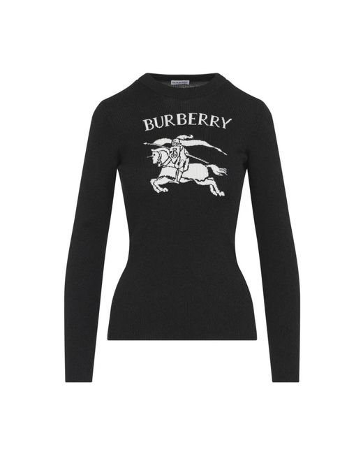 Burberry Black Round-Neck Knitwear