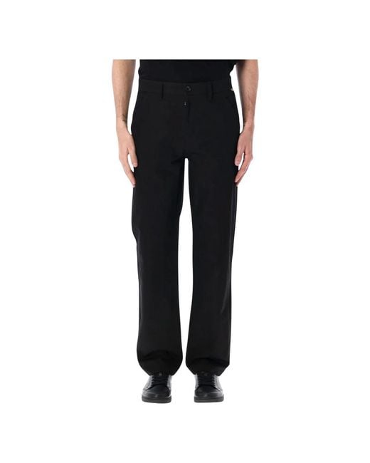 Burberry Black Straight Trousers for men