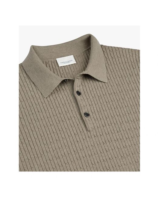 Profuomo Gray Polo Shirts for men