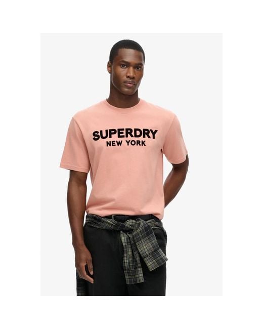 Superdry Pink T-Shirts for men