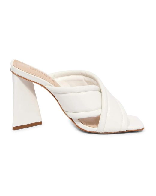 SCHUTZ SHOES White Heeled Mules