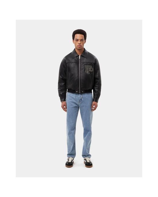 Filling Pieces Black Leather Jackets for men
