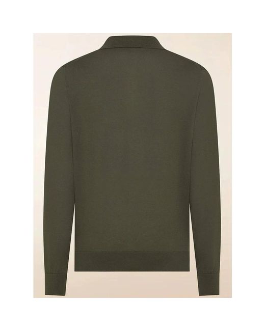 Cruna Green V-Neck Knitwear for men