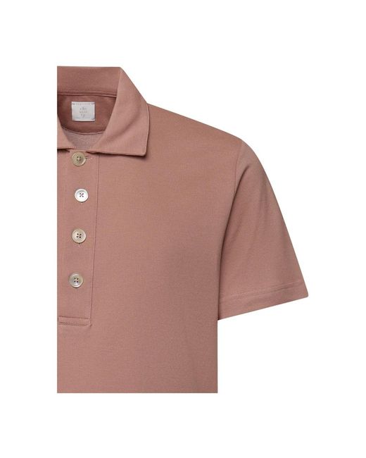 Eleventy Pink Polo Shirts for men