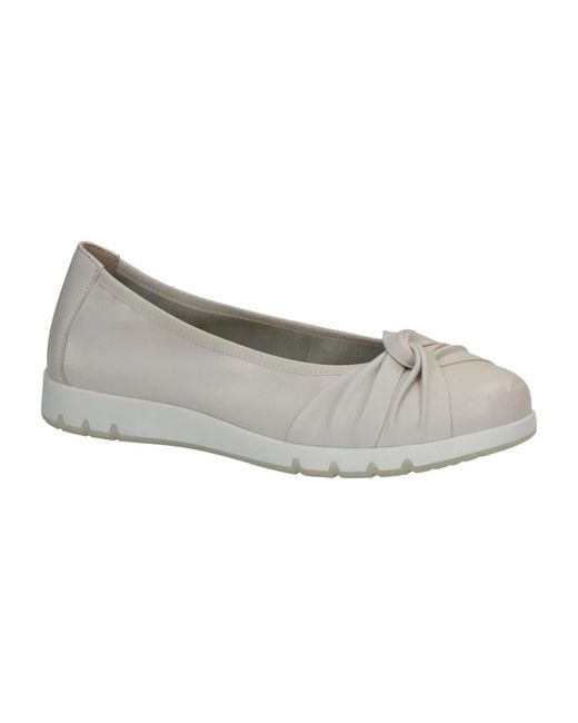 Caprice Gray Ballerina Shoes