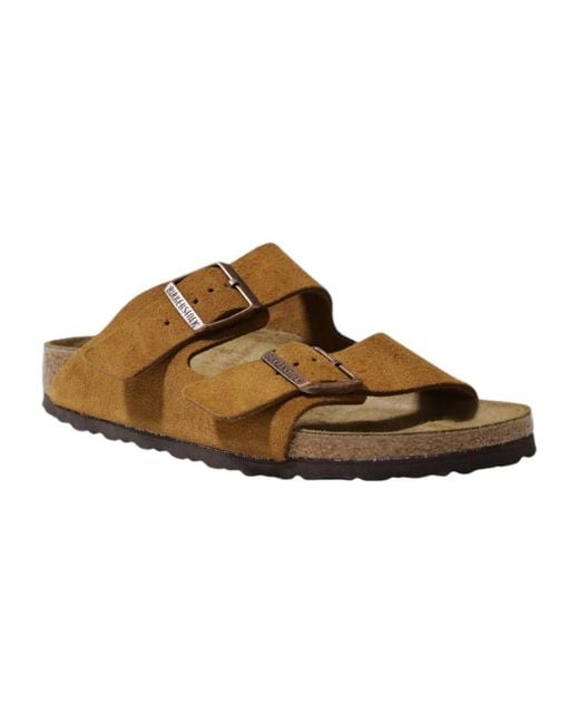 Birkenstock Brown Sliders