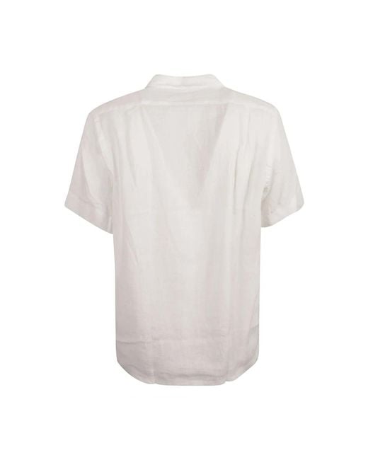 Ralph Lauren Weiße leinen popeline hemd in White für Herren
