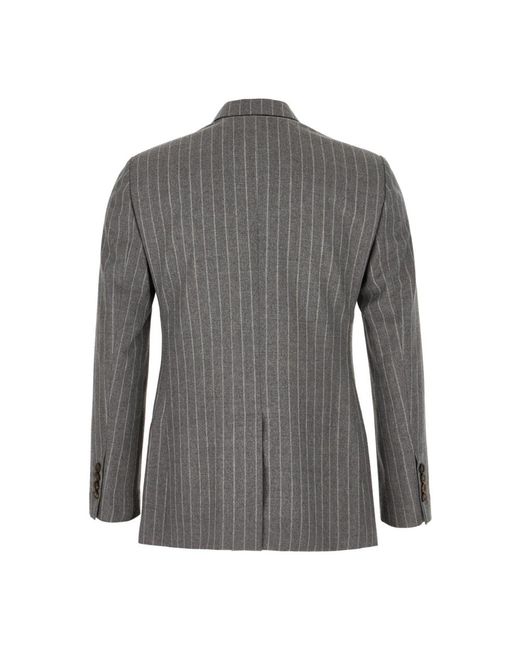 Brunello Cucinelli Jassen ,Grijs ,Wol Stijlvolle Jassen En Vesten Collectie in het Gray