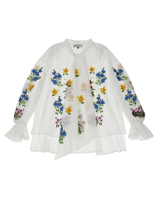 5 PROGRESS Overhemden ,Veelkleurig ,Blouse in het Blue