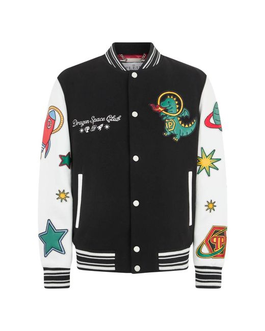 Bomber Jackets Philipp Plein de hombre de color Black