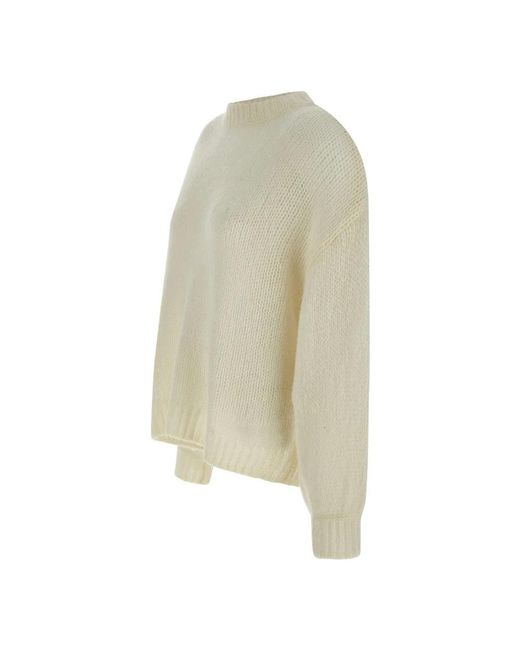 Soft Goat Natural Round-Neck Knitwear