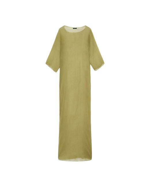 Cortana Kleedjes ,Groen ,Chiffon Zijden Pistache Lange Jurk in het Green